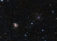 NGC 6939 Open Cluster and NGC 6946 Galaxy
