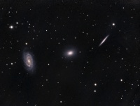 NGC 5981, 5982, 5985 - Draco Trio of Galaxies